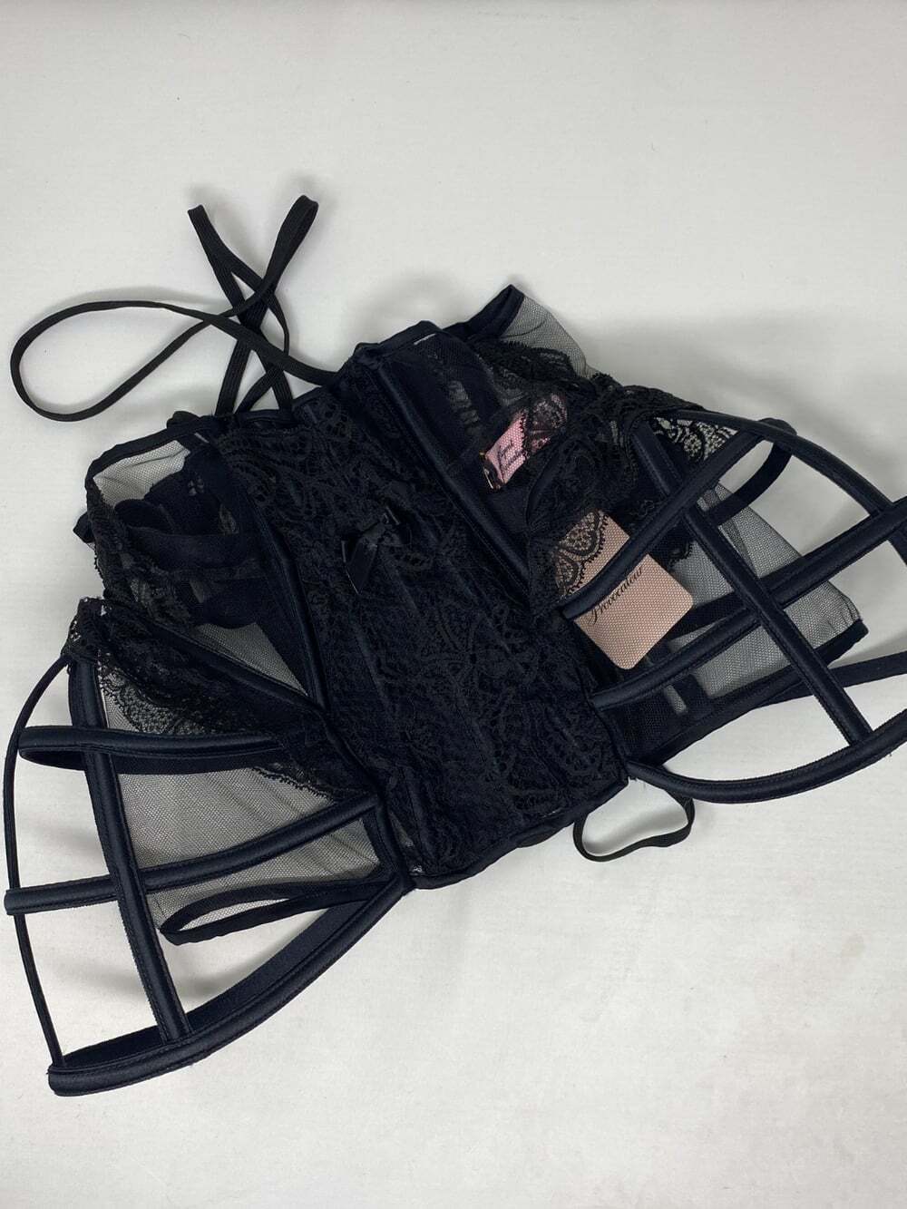 Agent Provocateur Rozlyn Black Waspie AP3 Medium NWT $645